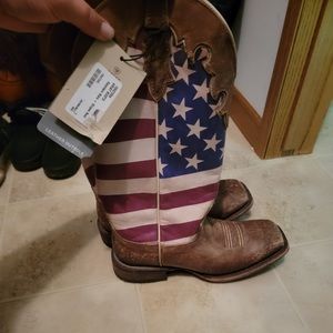 Woman’s American flag cowboy